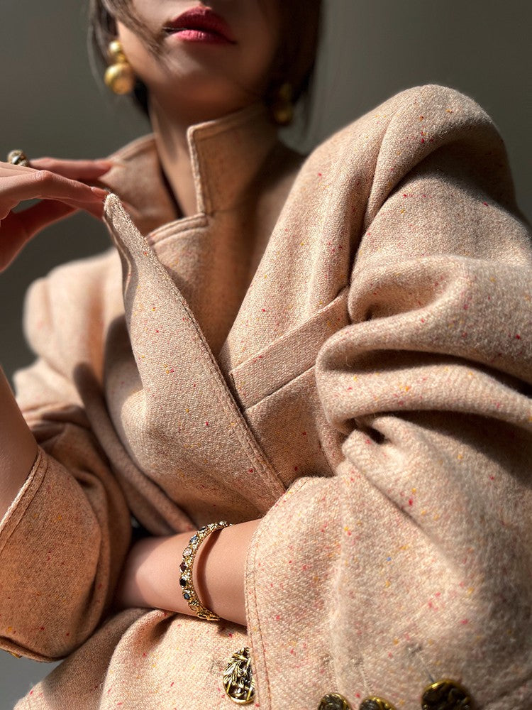 Aconiconi | Maillard Girl's French Temperament Blazer Pleated Skirt Suit