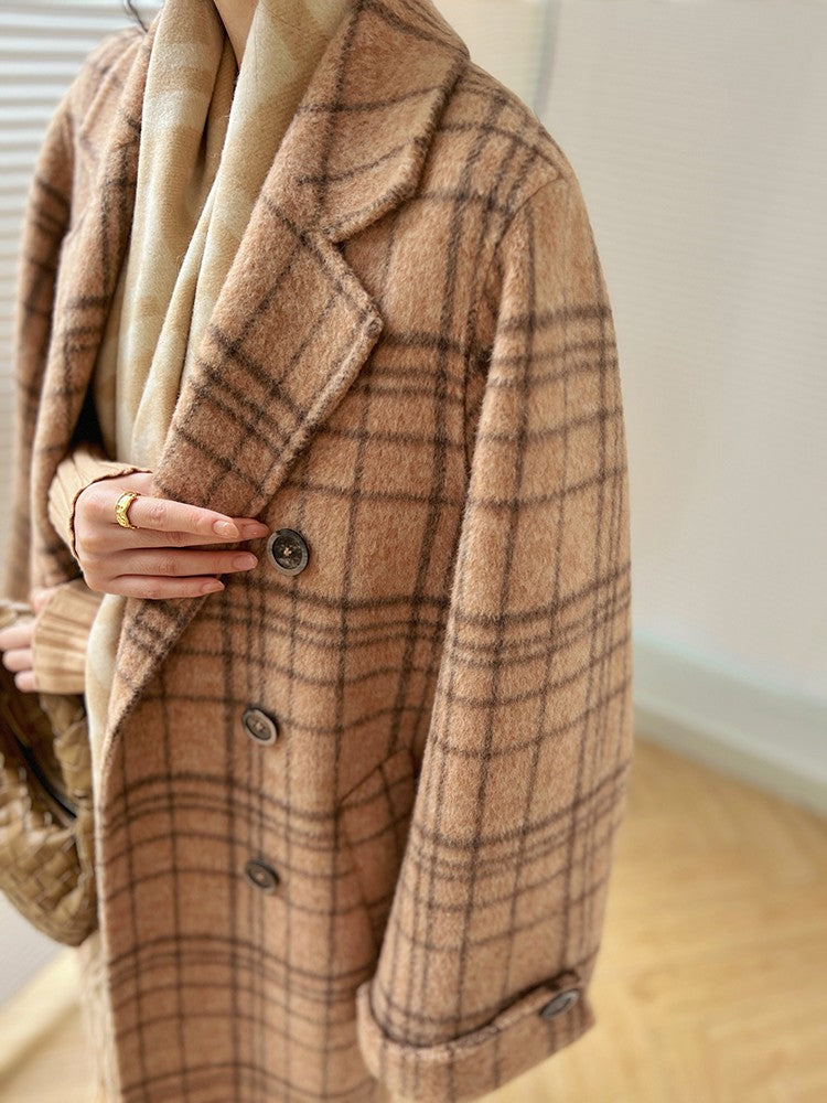 Aconiconi｜Yamano Plaid Winter Coat