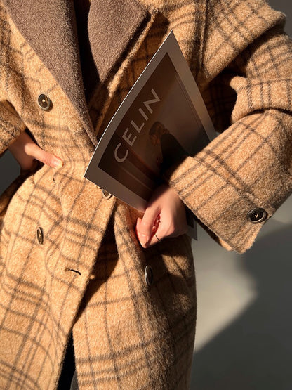 Aconiconi｜Yamano Plaid Winter Coat
