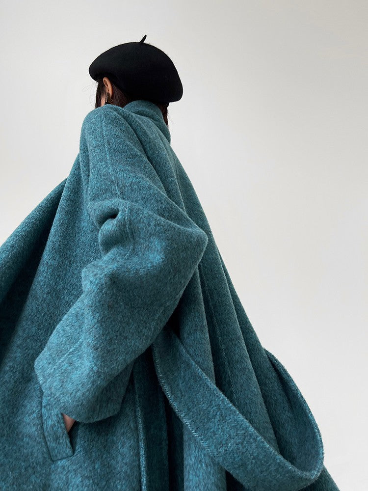 Aconiconi｜Lanyu Bay Long Wool Coat