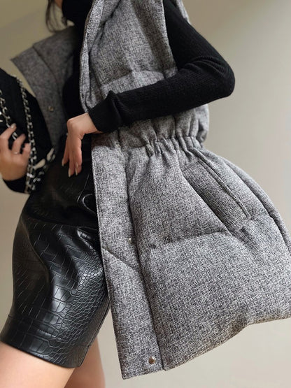 Aconiconi | Puff Sleeveless Winter Jacket