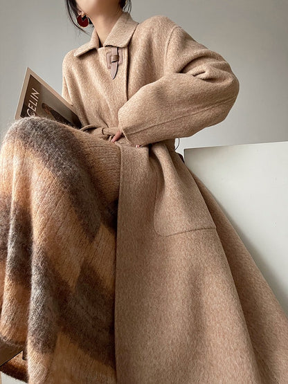 Aconiconi｜Retro 100% Wool Coat