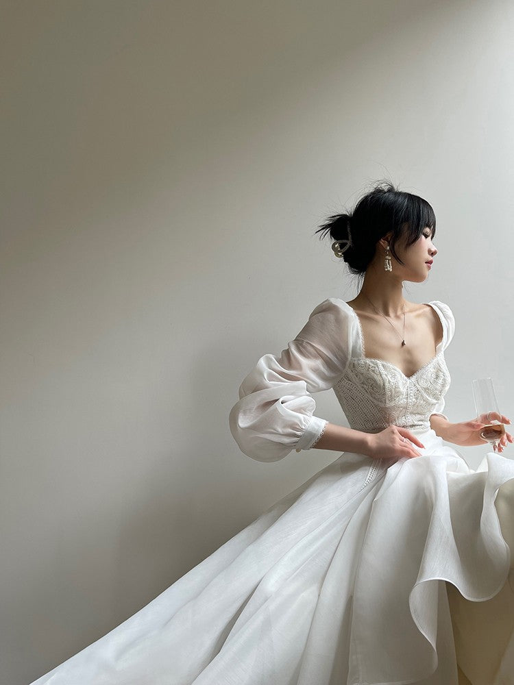 Aconiconi | White Jasmine Luxury Dress